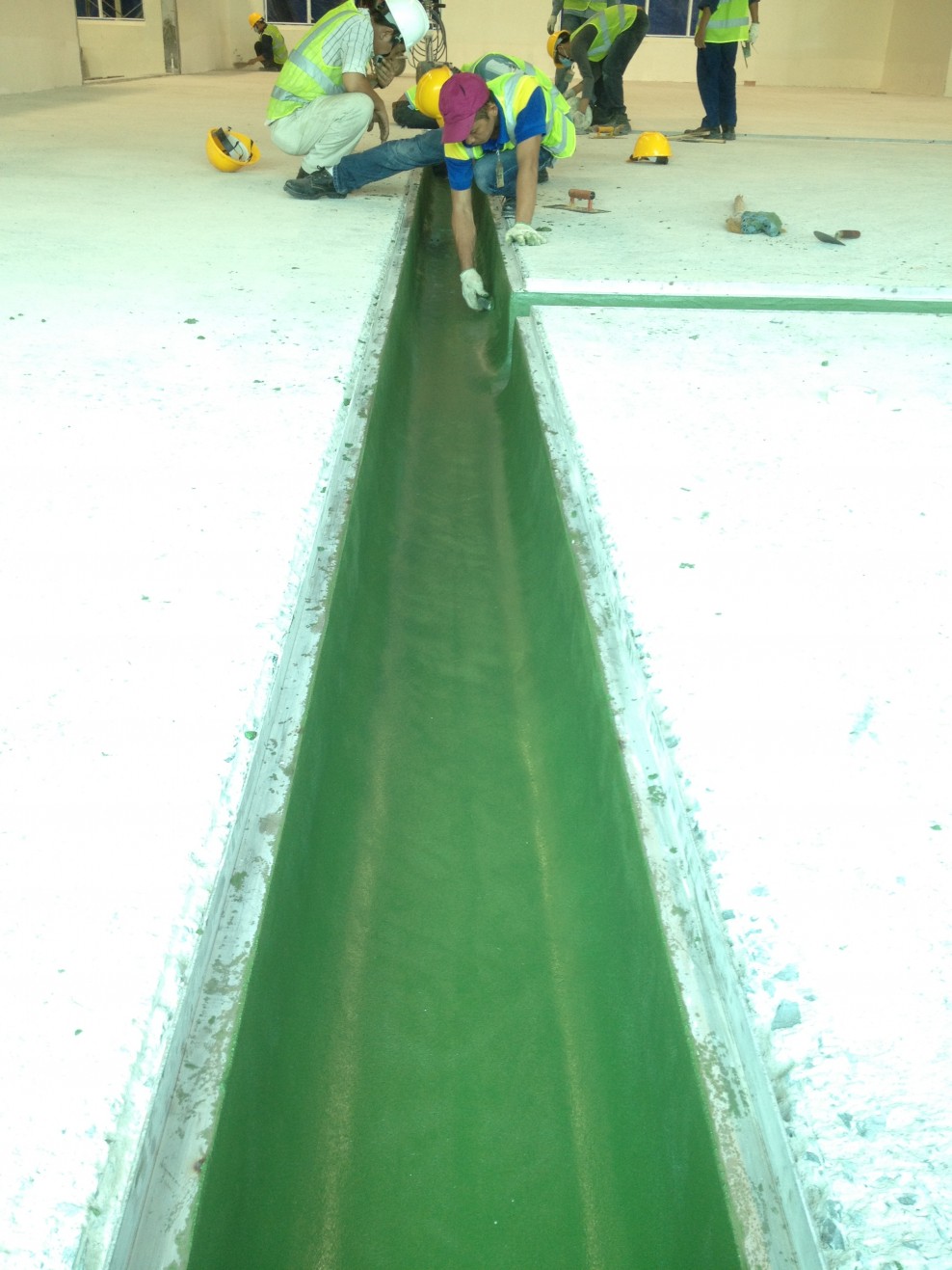 PU coating for open drainage
